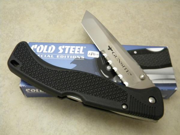 Cold Steel Japan Extra Large Gunsite Folder Half Serrated Lockback Knife NIB