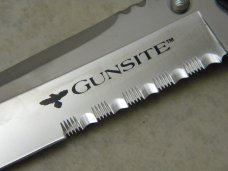 Cold Steel Japan Extra Large Gunsite Folder Half Serrated Lockback Knife NIB