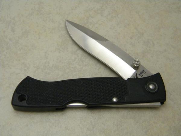 BlackJack Knives MAMBA Japan Black Lockback Knife 