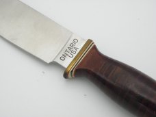 Ontario USA OC3 Cavuga Hunting Knife, 1994: 9” overall with a 4 1/2” blade Ontario USA OC3 Cavuga Hunting Knife, 1994: 9” overall with a 4 1/2” blade