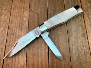 Queen Cutlery Made for SMKW Gunstock Pearl 42 Years Old Made in 1980