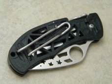 Spyderco Golden CO USA C35 SBK Q USA Flag (5 Star Version) Lockback Knife c.1997