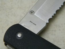 AL MAR Seki Japan 2005 Jumbo Model V Quicksilver Partial Serrated Linerlock Knife