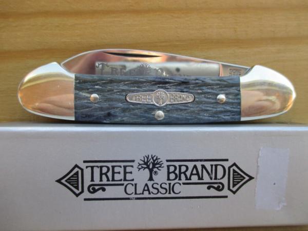 Tree Brand Boker Canoe   Grey Jigged Bone   Solingen, Germany 
