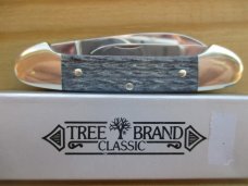 Tree Brand Boker Canoe   Grey Jigged Bone   Solingen, Germany 