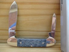 Tree Brand Boker Canoe   Grey Jigged Bone   Solingen, Germany 