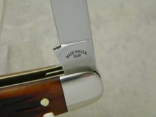 Queen Cutlery Co. Titusville PA #19 Winterbottom Bone Stockm Knife c.1998