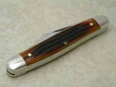 Queen Cutlery Co. Titusville PA #19 Winterbottom Bone Stockm Knife c.1998