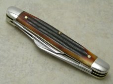 Queen Cutlery Co. Titusville PA #19 Winterbottom Bone Stockm Knife c.1998
