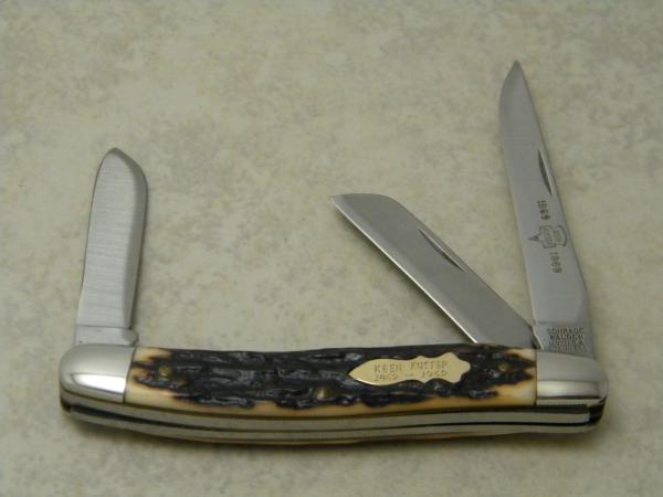 Schrade Walden NY USA Stainless Premium Stockman Knife Keen Kutter 1869-1969 Schrade Walden NY USA Stainless Premium Stockman Knife Keen Kutter 1869-1969