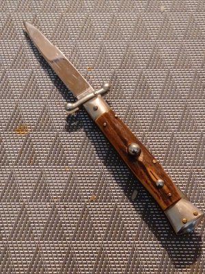 Vintage 7" Stag Inox Swinguard. 