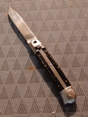 8" Italian Rostfrei  Lever lock knife.