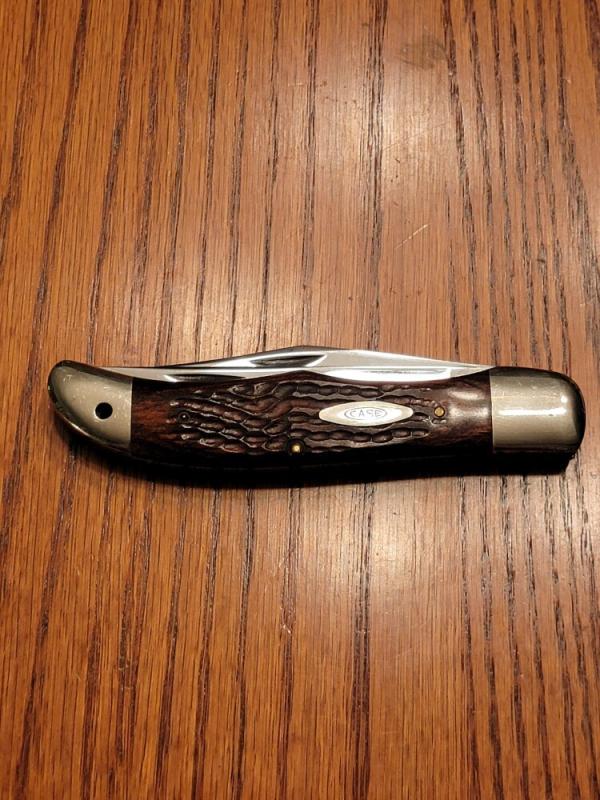  Case XX USA 6 Dot (1974) Wood 6265 SAB Folding Hunter Knife