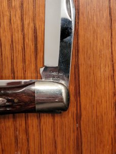  Case XX USA 6 Dot (1974) Wood 6265 SAB Folding Hunter Knife