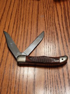  Case XX USA 6 Dot (1974) Wood 6265 SAB Folding Hunter Knife