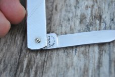 G. Schrade Barrel Release 2 1/2" Closed NOS Stainless Pats. 11-9-27 11-10-44 Tight Fires Fast Jolts G. Schrade Barrel Release 2 1/2" Closed NOS Stainless Pats. 11-9-27 11-10-44 Tight Fires Fast Jolts