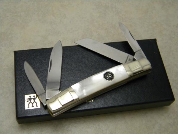 J.A. Henckels Germany Genuine Mother of Pearl 4 Blade Congress Knife NIB