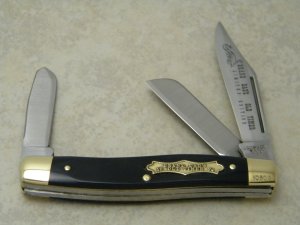 Schrade G.D.O.T. USA Saw Cut Delrin Grand Dad's Old Timer Stockman Knife c.1974