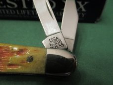 Case XX 2008 Sunburst Bone Whittler Limited Edition 1 of 3000 Pattern # 6308 WH SS Case XX 2008 Sunburst Bone Whittler Limited Edition 1 of 3000 Pattern # 6308 WH SS