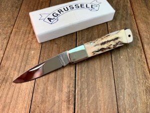 A.G. Russell Small Lockback Stag Seki Japan Early 2000’s 
