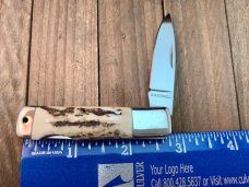 A.G. Russell Small Lockback Stag Seki Japan Early 2000’s 