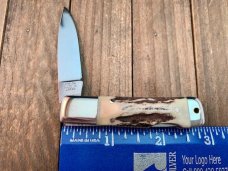 A.G. Russell Small Lockback Stag Seki Japan Early 2000’s 