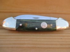 Boker Canoe    Solingen Germany    Smooth Forest Green Bone 