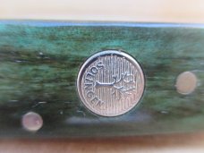 Boker Canoe    Solingen Germany    Smooth Forest Green Bone 
