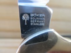 Boker Canoe    Solingen Germany    Smooth Forest Green Bone 