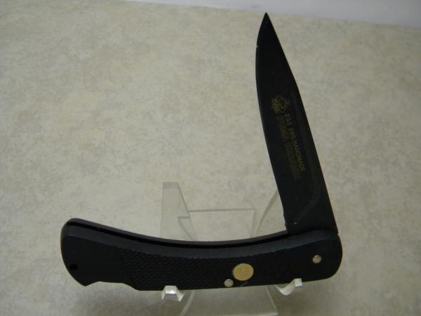 Puma Keramik 233 265 Handmade Lockback Knife in Pouch
