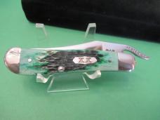Case XX Select 2001 Bermuda Green Bone Russlock Pattern # 61953L SS