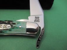 Case XX Select 2001 Bermuda Green Bone Russlock Pattern # 61953L SS