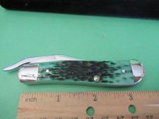Case XX Select 2001 Bermuda Green Bone Russlock Pattern # 61953L SS