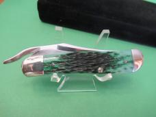 Case XX Select 2001 Bermuda Green Bone Russlock Pattern # 61953L SS