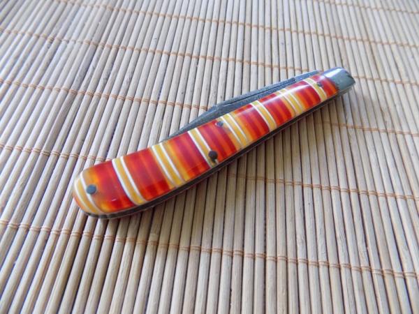 W R Case & Son Trapper knife, Candy Stripe handles