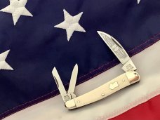Vintage HAND MADE Bulldog Brand 3 Blade Whittler w/ Great Ivory Handles -NOS Vintage HAND MADE Bulldog Brand 3 Blade Whittler w/ Great Ivory Handles -NOS
