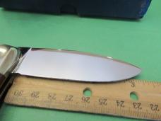Smith & Wesson Blackie Collins Design Wood Handle Folding Lock Back 