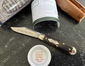 Great Eastern Cutlery AAPK 2018 Forum Knife, 141118 Lick Creek Boys Knife, Yellow Bone, New (GEC 14)