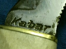 VINTAGE CUSTOM HANDLE ANTLER STAG KABAR KA-BAR HUNTING SKINNING FIXED BLADE SKINNER KNIFE KNIVES OLD VINTAGE CUSTOM HANDLE ANTLER STAG KABAR KA-BAR HUNTING SKINNING FIXED BLADE SKINNER KNIFE KNIVES OLD