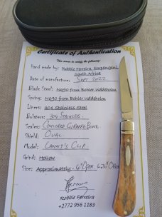 Robbie Ferreira Giraffe Bone Lannys Clip...N690..3.75" closed..fluted bolsters and double shields Robbie Ferreira Giraffe Bone Lannys Clip...N690..3.75" closed..fluted bolsters and double shields