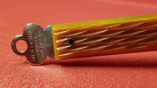 Trestle Pine Ash Pocket Knife 154CM New MIB USA & GEC (1-11) 0210 Orange Jig Bone Letter Opener NMIB