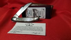 Trestle Pine Ash Pocket Knife 154CM New MIB USA & GEC (1-11) 0210 Orange Jig Bone Letter Opener NMIB