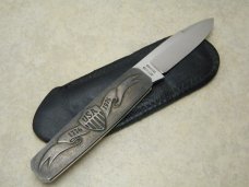 A.G. Russell USA Springdale, ARK .925 Silver 1976 Bicentennial Folding  Knife in Pouch