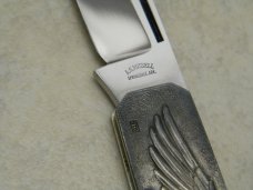 A.G. Russell USA Springdale, ARK .925 Silver 1976 Bicentennial Folding  Knife in Pouch