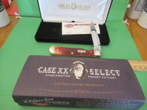 Case XX Select 2008 Tested Red Bone Trapperlock Pattern # 6154l SS 10th Anniversary