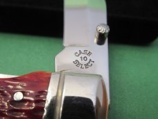 Case XX Select 2008 Tested Red Bone Trapperlock Pattern # 6154l SS 10th Anniversary