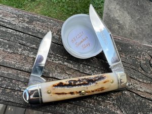 GEC NORTHFIELD 681221 SAMBAR STAG YANKEE WHITE OWL KNIFE