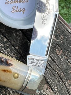 GEC NORTHFIELD 681221 SAMBAR STAG YANKEE WHITE OWL KNIFE GEC NORTHFIELD 681221 SAMBAR STAG YANKEE WHITE OWL KNIFE