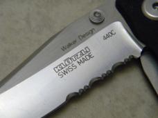 KLOTZLI Swiss Made Walker Design Black G10 Frame Linerlock Knife 