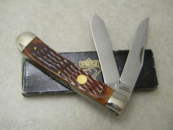 Puma Germany Bone 48-0630 SGB Trapper Knife in Box